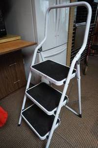 lot 48 image: Framer three step kitchen stool