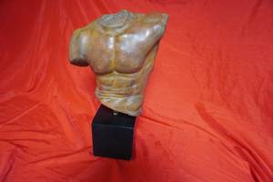 lot 56 image: Mans torso on marble block