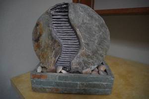 lot 115 image: Waterfall stone display-table top