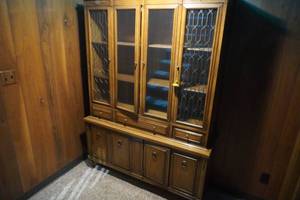 lot 139 image: Glass door china hutch 54L X 16D X 75 T