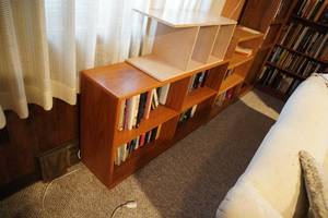 lot 143 image: Three bookshelves (no books)