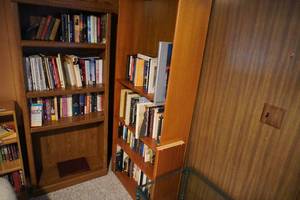 lot 144 image: Two Tall Bookshelves (no books)