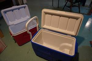 lot 181 image: Coleman & Rubbermaid coolers