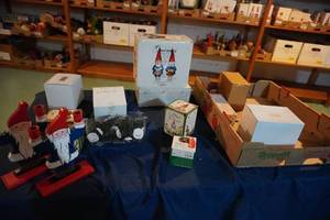 lot 239 image: Gnome village & candle holders