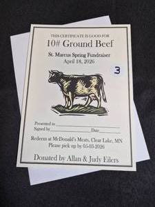 10 lbs Local Ground Beef