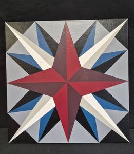 Barn Quilt "Blazing Star" 16" x 16"