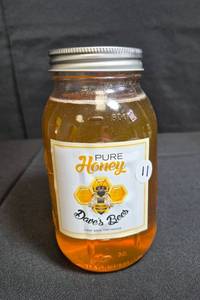 lot 11 image: 1 Quart Daves Bees Honey, Clear Lake, MN