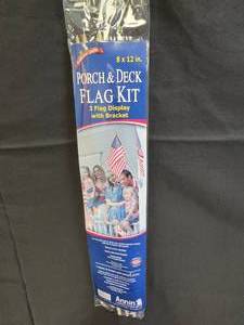lot 27 image: Porch and Deck Triple Flag Kit