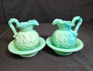 lot 61 image: Set of 2 MIni Pitcher and Bowl - 4 pc.