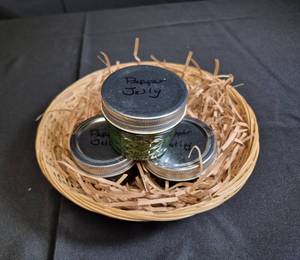 lot 63 image: Homemade Set of 3 Pepper Jellies