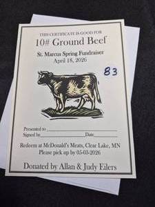 lot 83 image: 10 lbs Local Ground Beef