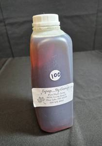 lot 100 image: 1 Quart Syrup...By George Maple Syrup, Clear Lake, MN