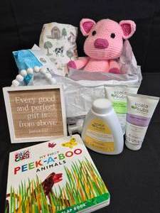 lot 116 image: Farm Baby Basket with Melaleuca Baby Products