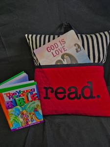 lot 138 image: READ Pocket Pillow with Two Books