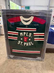 Framed Minnesota Wild Jersey