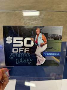 lot 14 image: $50 gift card to Top Golf