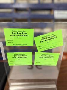 lot 36 image: 4 Meeker County Fair One Day Pass Plus Grandstand