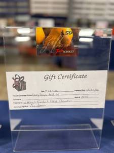 lot 60 image: Shop local package