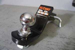 Curt receiver hitch, 2" ball, trailer jack