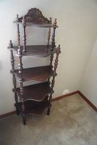 lot 125 image: Knick Knack five shelf stand 21 W x 12 D x 56 T