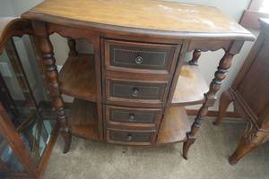 lot 130 image: Display with 2 doors &amp 4 shelves 34 W x 18 D x 36 T