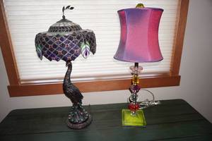 lot 135 image: 2 Lamps-Flamingo and Retro