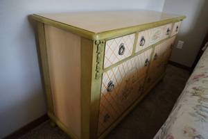 lot 141 image: Dresser-7 drawers-matches chest 56 L x 18 D x 32 T