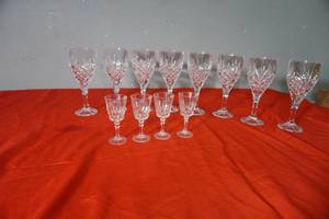 lot 52 image: 8 Large footed glassware, 4 small footed glassware