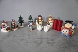 lot 209 image: Christmas Figures, Snowpeople, Trees etc...