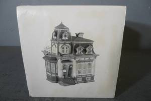 lot 218 image: Snow Village-Haunted Mansion