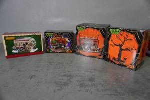 lot 241 image: Lemax sets-3 campers and 1 tree