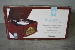 lot 272 image: Winston record player-records, cds,mp3s