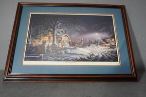lot 279 image: Terry Redlin Winter Wonderland 33 x 25