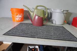 lot 317 image: 2 Water cans, mat and pails