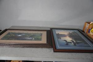 lot 72 image: Morning Stillness by Gary Gadanus & Common Loons