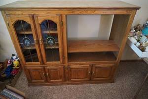 lot 151 image: Stereo cabinet 58 W x 20 D x 49 tall
