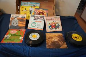 lot 156 image: 45s & 33 13 Red Foley etc...