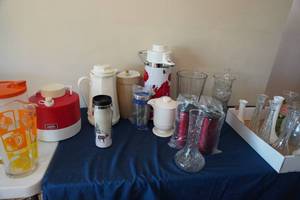 lot 178 image: Vases and pitchers, air pot, thermos