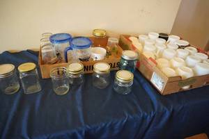 lot 213 image: 2 Flats-mugs and jars