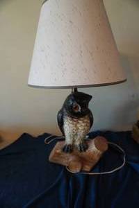 lot 235 image: Owl Lamp