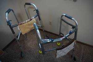 lot 239 image: 2 Folding walkers