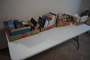 lot 240 image: 4 Boxes of books