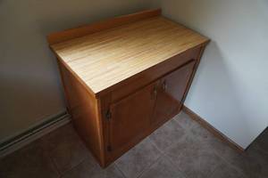 lot 247 image: Two door cabinet 35 L x 19 D x 32 T