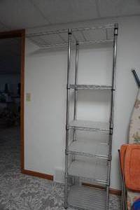 lot 273 image: Six shelf SS 18 x 14 x 72 tall