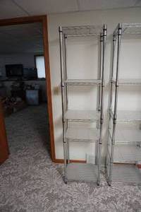 lot 274 image: Five shelf SS 18 x 14 x 72 tall