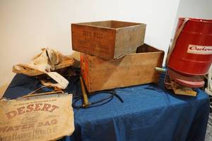 lot 307 image: Cyclone spreader, seeder, desert water bag