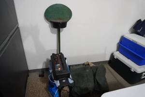 lot 339 image: Paper shredder, ash tray, canvas tarps