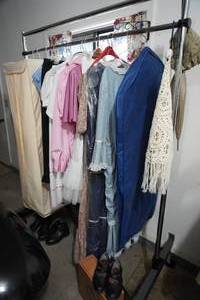 lot 5 image: Vintage Dresses & Shoes