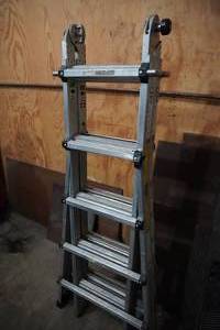 lot 11 image: Gorilla ladder, folding aluminum