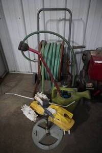lot 41 image: Hose & Reel, 4 sprinklerswands